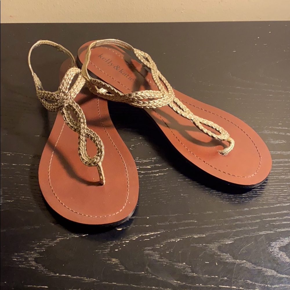 Kelly & Katie Metallic Sandals